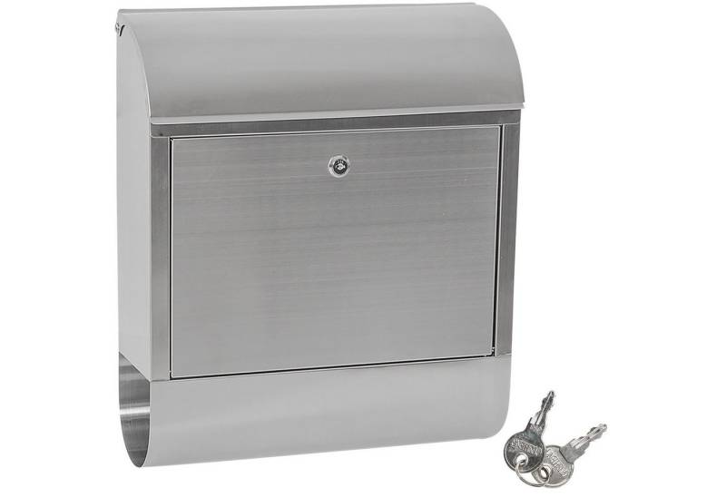 tectake Wandbriefkasten Briefkasten, aus Edelstahl von tectake