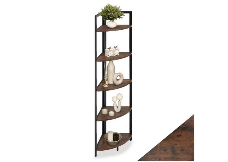 tectake Bücherregal Eckregal, Set 1-tlg., Industrial Style von tectake