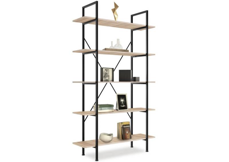 tectake Bücherregal Regal, Set 1-tlg., Industrial Style von tectake