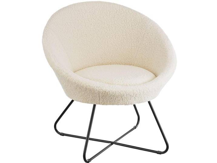 tectake COCKTAILSESSEL, Weiß, Metall, 83x82x73 cm, Wohnzimmer, Sessel, Polstersessel von tectake