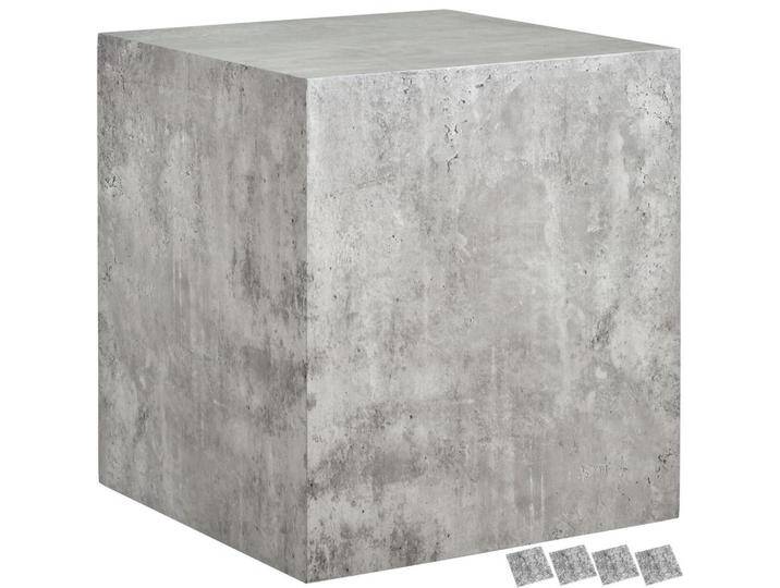 tectake COUCHTISCH, Grau, Holz, Quadratisch, 45x50x45 cm, Wohnzimmer, Wohnzimmertische, Couchtische von tectake