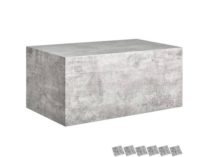 tectake COUCHTISCH, Grau, Holz, Quadratisch, 90x40x50 cm, Wohnzimmer, Wohnzimmertische, Couchtische von tectake