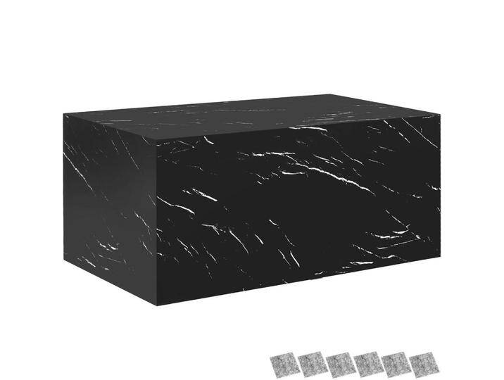 tectake COUCHTISCH, Schwarz, Holz, Quadratisch, 90x40x50 cm, Wohnzimmer, Wohnzimmertische, Couchtische von tectake