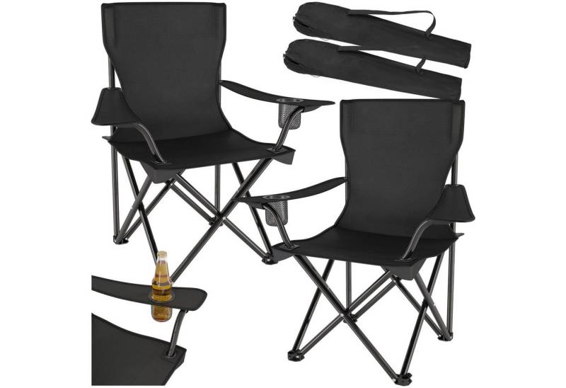 tectake Campingstuhl 2er Set Campingstuhl (2er Set, 2 St), faltbar von tectake
