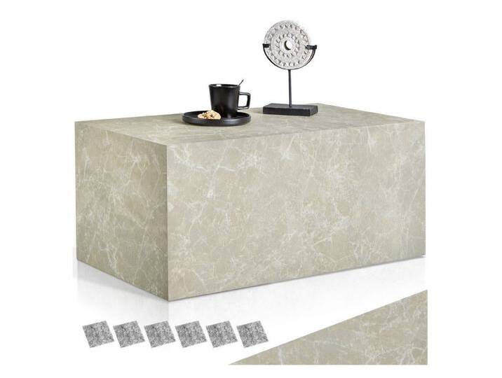 tectake Couchtisch Beistelltisch Lasley, Belastbarkeit 45 kg, 90 x 50 x 40 cm (1-St., 1 tlg), Markanter Couchtisch in stilvoller Travertinoptik, grau tectake Couchtisch Beistelltisch Lasley, Belastbarkeit 45 kg, 90 x 50 x 40 cm (1-St., 1 tlg), Markanter Couchtisch in stilvoller Travertinoptik, grau von tectake