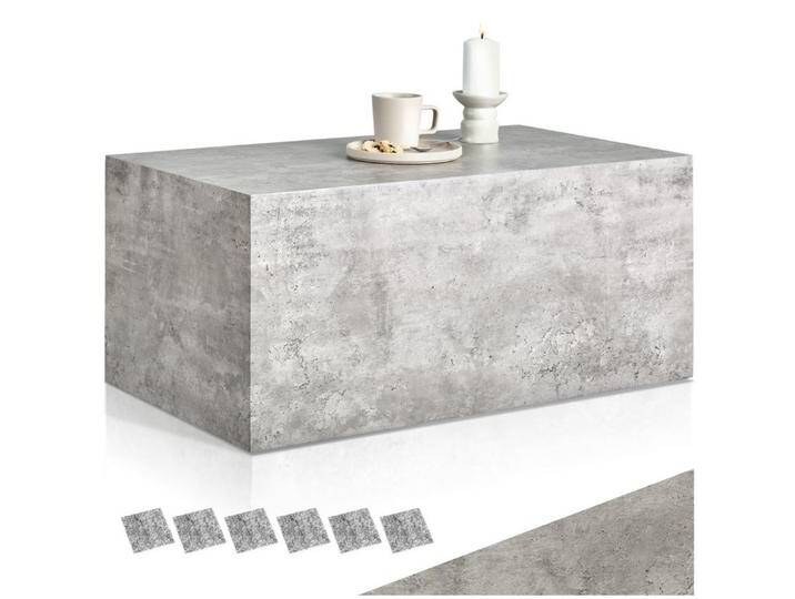 tectake Couchtisch Beistelltisch Lasley, Belastbarkeit 45 kg, 90 x 50 x 40 cm (1-St., 1 tlg), Markanter Couchtisch in stilvoller Betonoptik, grau tectake Couchtisch Beistelltisch Lasley, Belastbarkeit 45 kg, 90 x 50 x 40 cm (1-St., 1 tlg), Markanter Couchtisch in stilvoller Betonoptik, grau von tectake