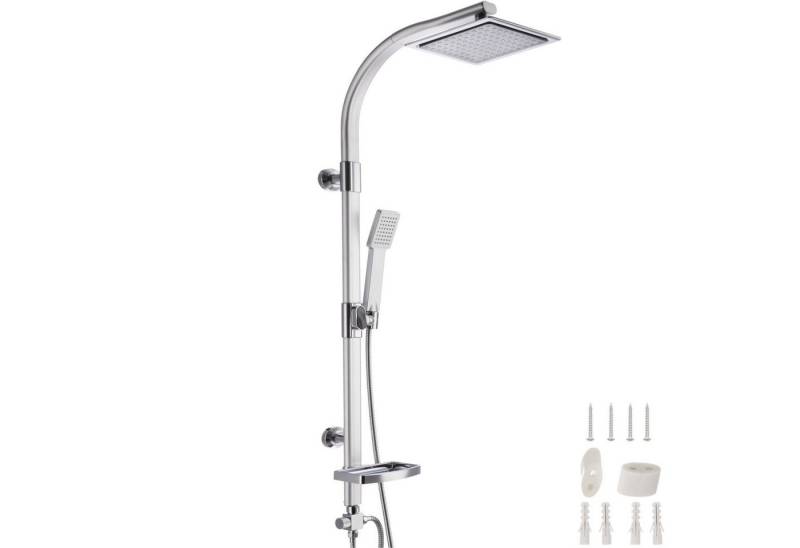 tectake Duscharmatur Regenduschsystem Chrom-Optik von tectake