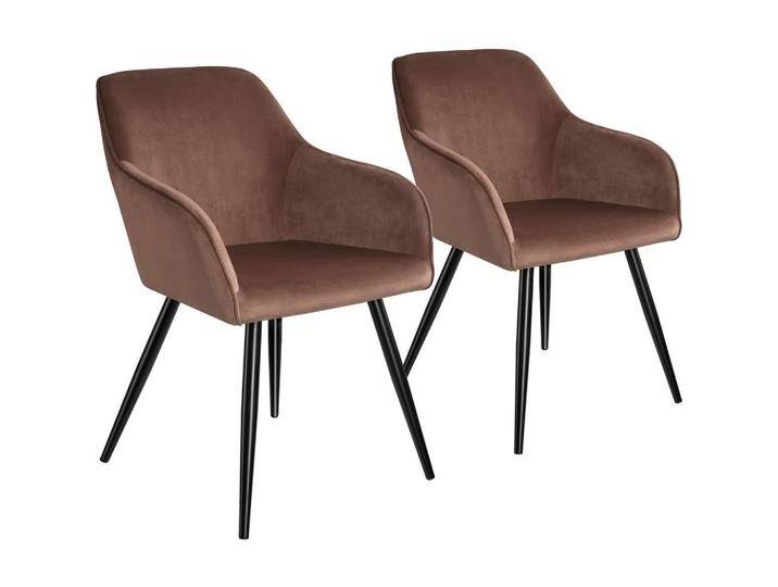 tectake ESSZIMMERSTUHL, Braun, Schwarz, 58x82x62 cm, Esszimmer, Stühle, Esszimmerstühle, Armlehnenstühle von tectake