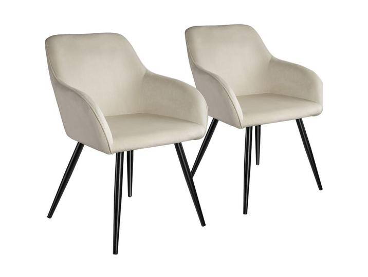 tectake ESSZIMMERSTUHL, Creme, Schwarz, 58x82x62 cm, Esszimmer, Stühle, Esszimmerstühle, Armlehnenstühle von tectake