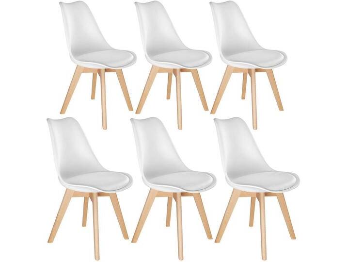 tectake ESSZIMMERSTUHL, Weiß, 49x82.5x56 cm, Esszimmer, Stühle, Esszimmerstühle, Armlehnenstühle von tectake