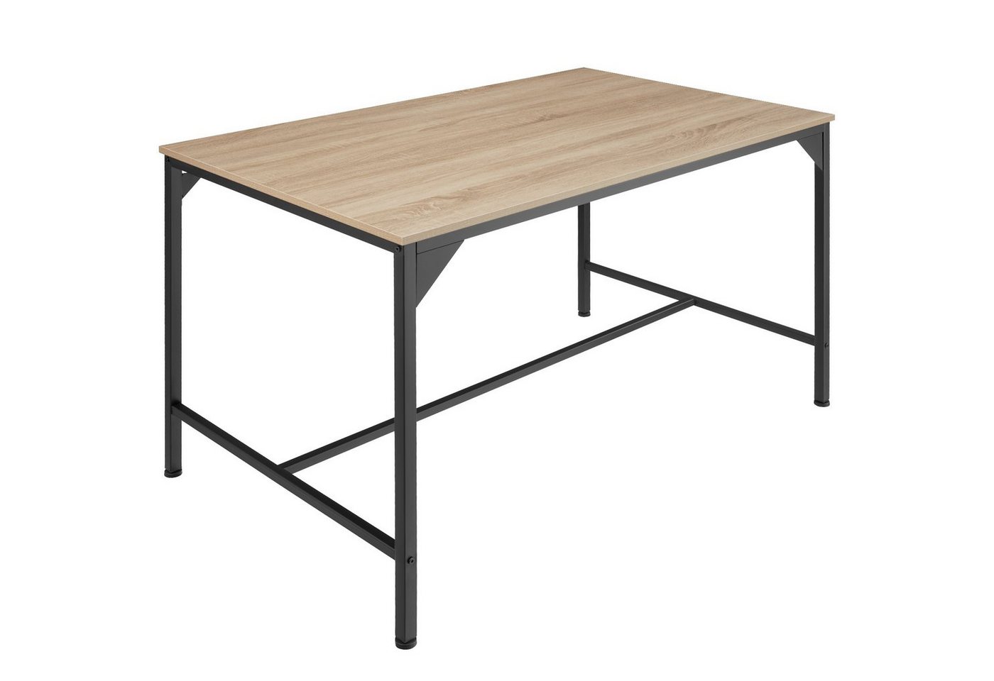 tectake Esstisch Belfast (1-St., 1 tlg), Schnörkelloser Esstisch im markanten Factory-Look von tectake