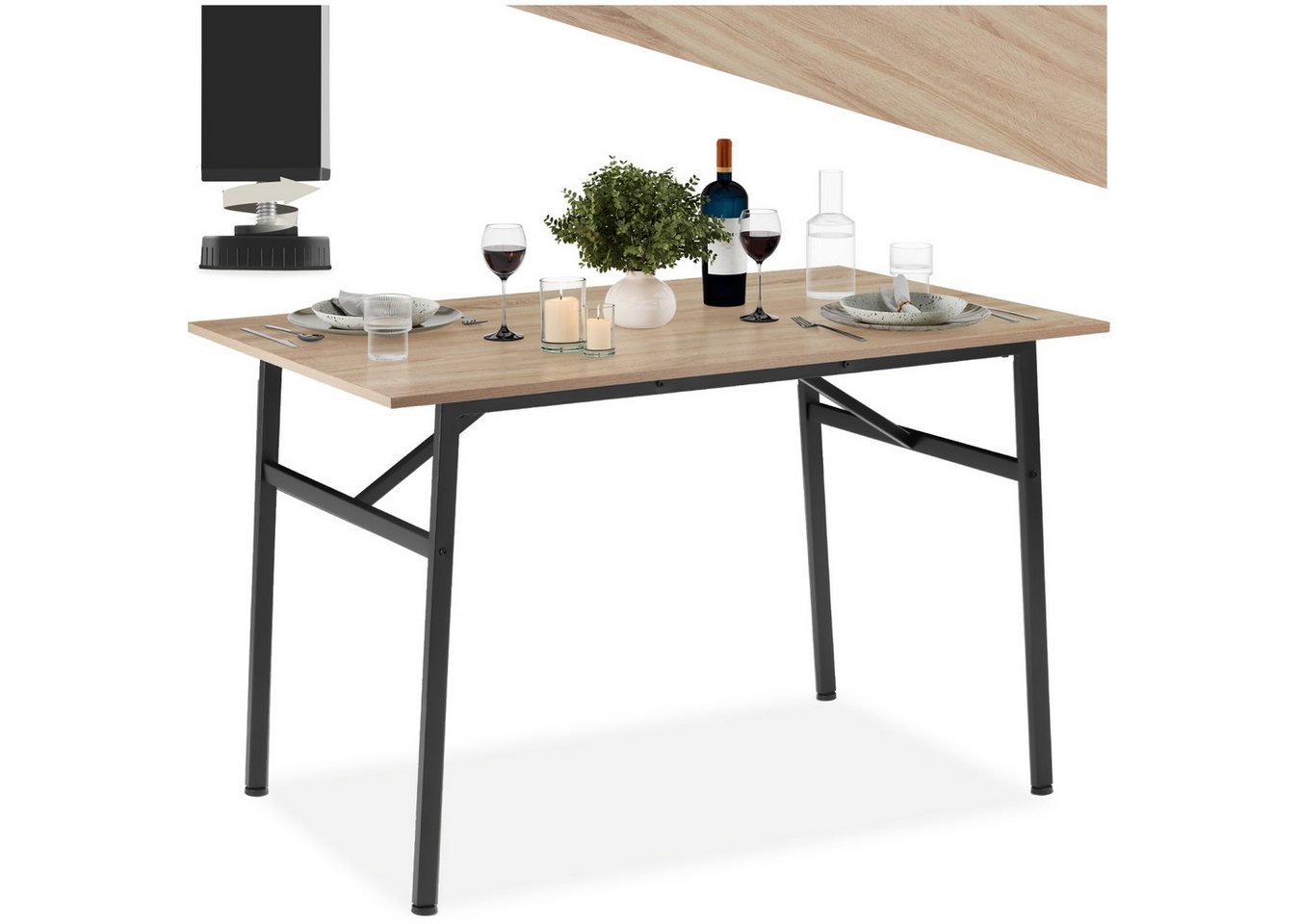 tectake Esstisch Swansea, Industrial Style von tectake