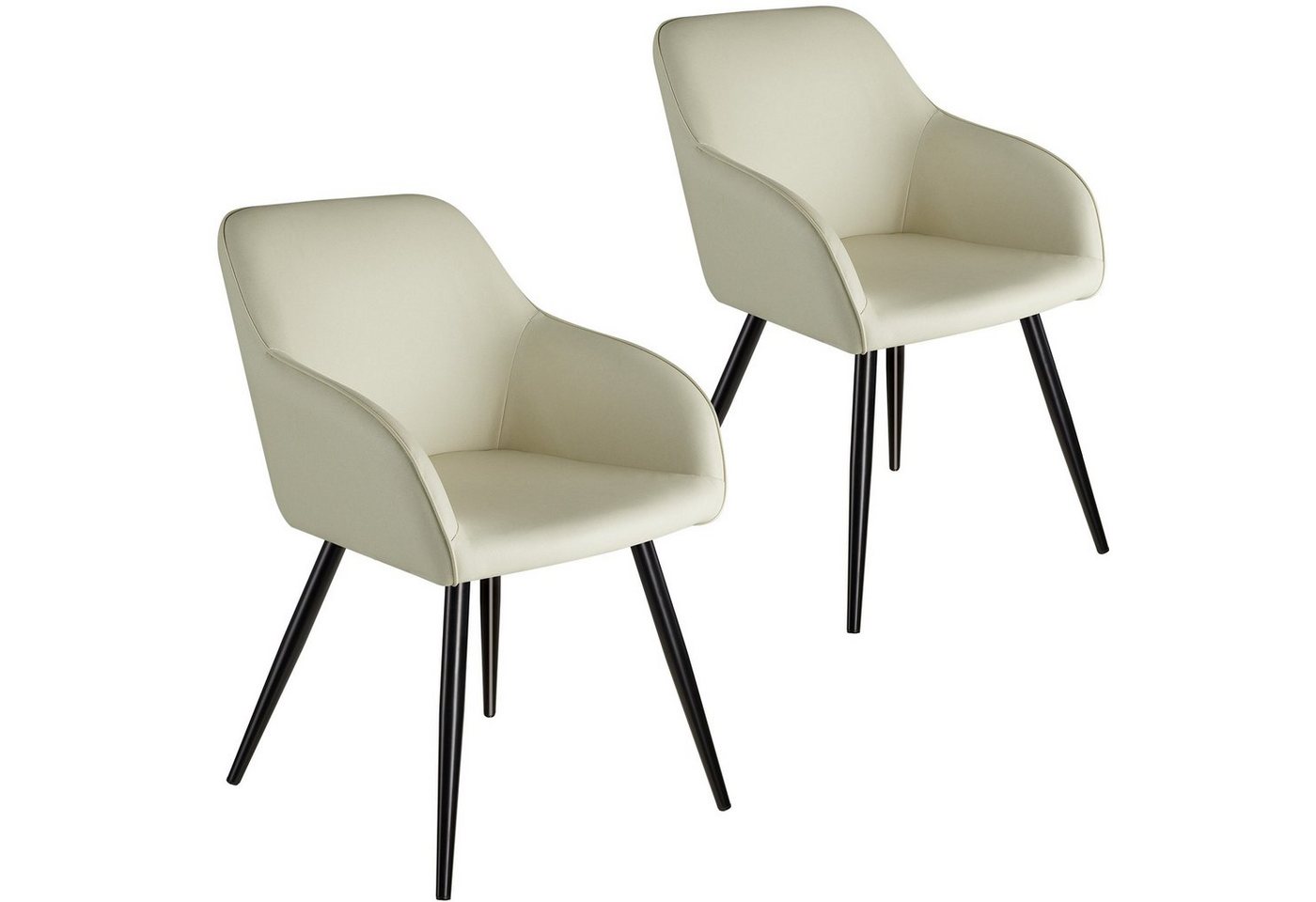 tectake Esszimmerstuhl 2er Set Esszimmerstuhl (Set, 2 St), Vielseitig verwendbar und kombinierbar von tectake