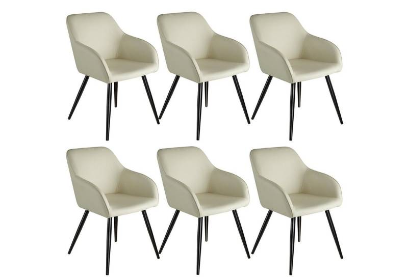 tectake Esszimmerstuhl 6er Set Esszimmerstuhl (Set., 6 St), Vielseitig verwendbar und kombinierbar von tectake