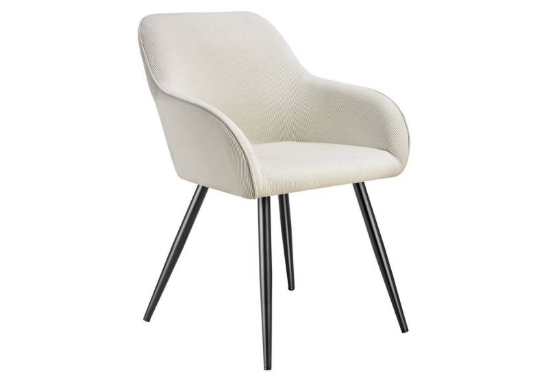 tectake Esszimmerstuhl Marilyn (1er Set, 1 St), gepolstert, in Cordoptik von tectake