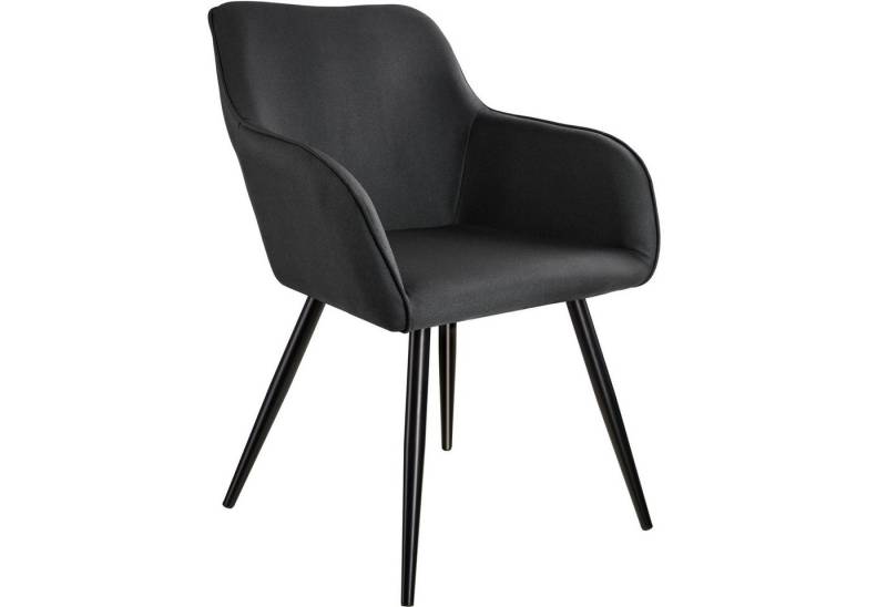 tectake Esszimmerstuhl Marilyn (1er Set, 1 St), gepolstert, in Leinenoptik von tectake