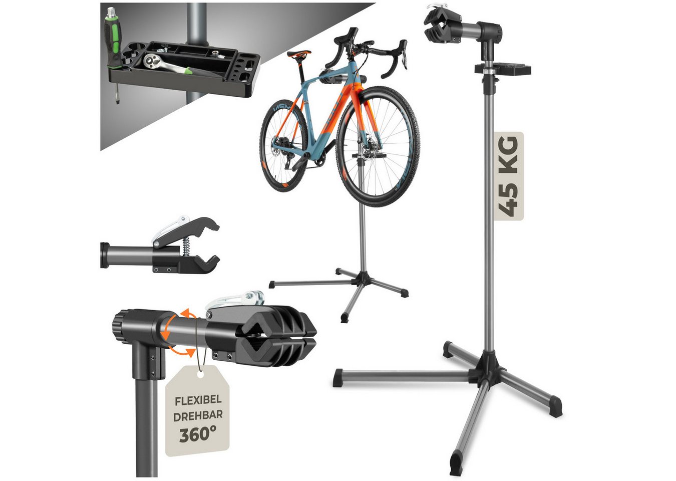 tectake Fahrrad-Montageständer Fahrradmontageständer tectake Fahrrad-Montageständer Fahrradmontageständer von tectake
