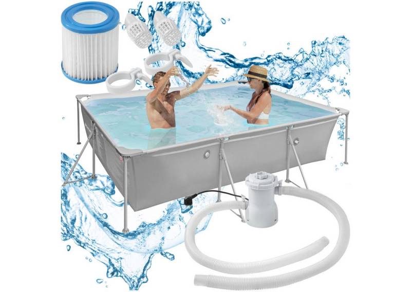 tectake Framepool Swimming Pool, rechteckig von tectake