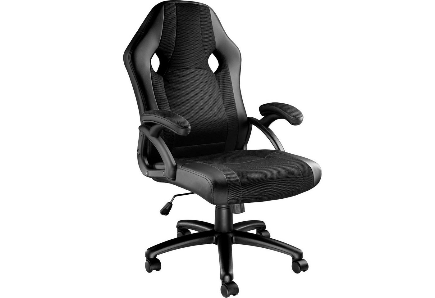 tectake Gaming-Stuhl Bürostuhl (1er Set, 1 St), ergonomische Form von tectake