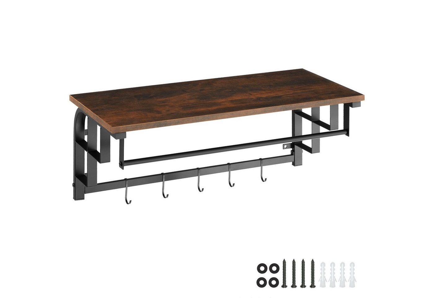 tectake Garderobe Wandgarderobe, 66 x 30 x 27 cm tectake Garderobe Wandgarderobe, 66 x 30 x 27 cm von tectake