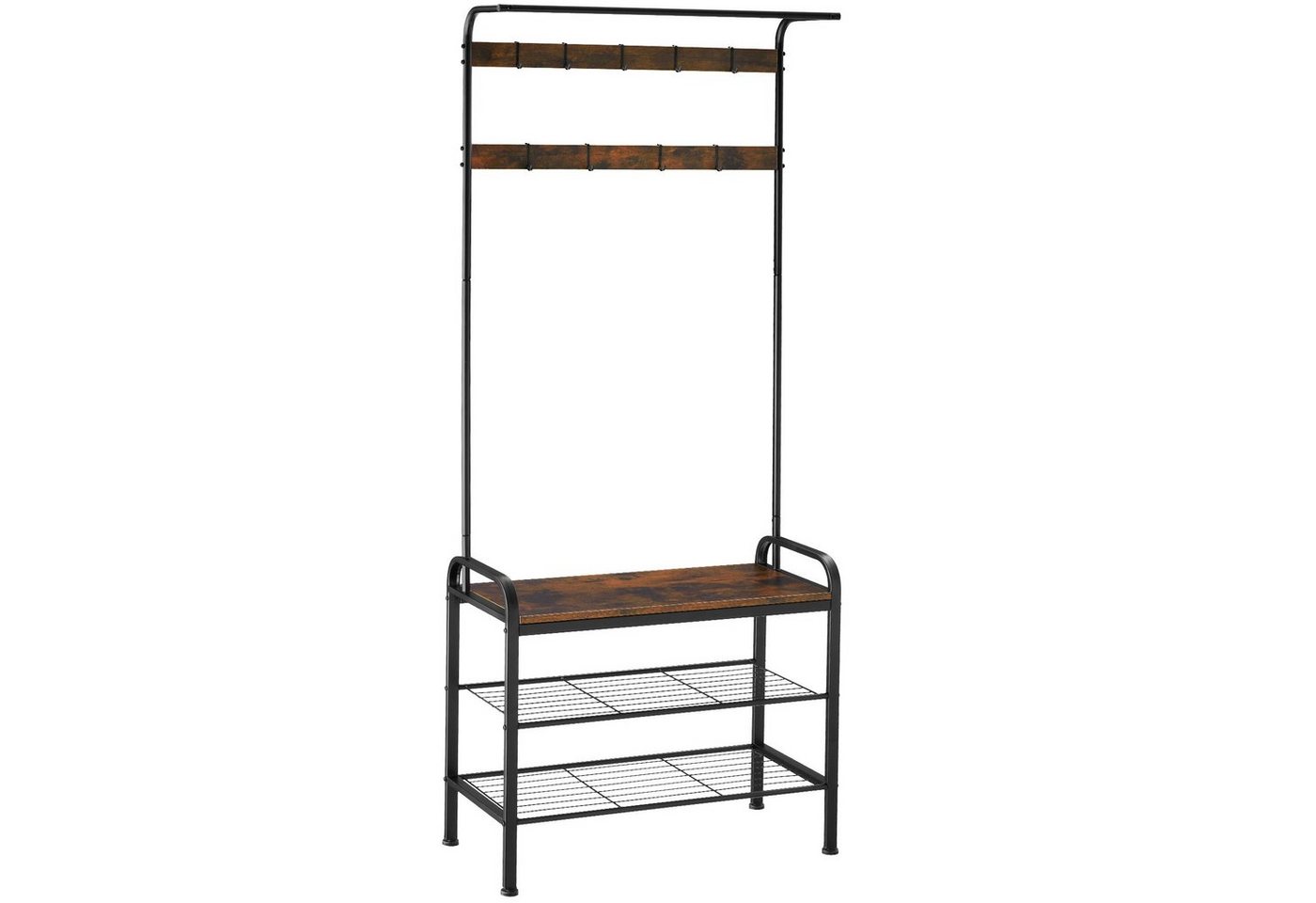 tectake Garderobe Wichita, inklusive Kippschutz, 73,5 x 36 x 184 cm tectake Garderobe Wichita, inklusive Kippschutz, 73,5 x 36 x 184 cm von tectake