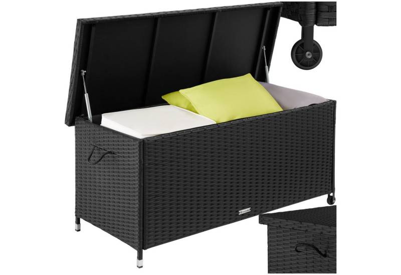 tectake Gartenbox Auflagenbox (1 St., Auflagenbox), Aufbewahrungsbox mit Rattangeflecht von tectake