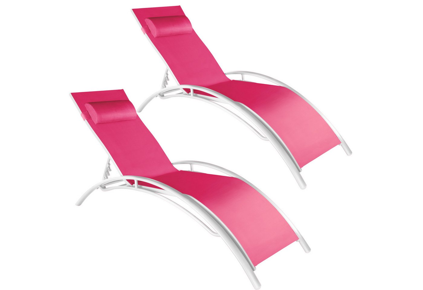 tectake Gartenliege 2er Set Gartenliege, Kombiset, 2 St., 2er, Textilene-Gewebe tectake Gartenliege 2er Set Gartenliege, Kombiset, 2 St., 2er, Textilene-Gewebe von tectake