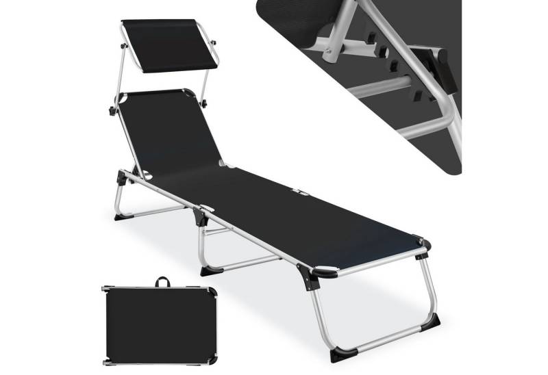 tectake Gartenliege Sonnenliege, 1, 1 St., 1tlg., klappbar von tectake