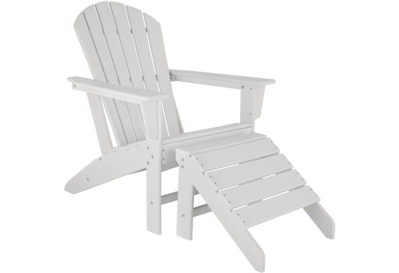 tectake Gartenstuhl (Set., 1 St), Stabile, standsichere und wetterfeste Bauweise von tectake