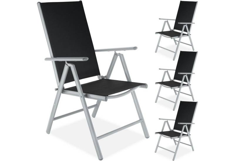 tectake Gartenstuhl 4er Set Gartenstuhl (4er Set, 4 St), klappbar von tectake