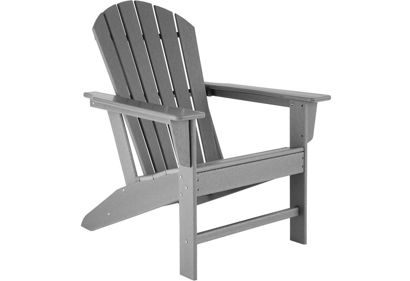 tectake Gartenstuhl Outdoorstuhl im Adirondack-Design (Set., 1 St), Stabile, standsichere und wetterfeste Konstruktion von tectake