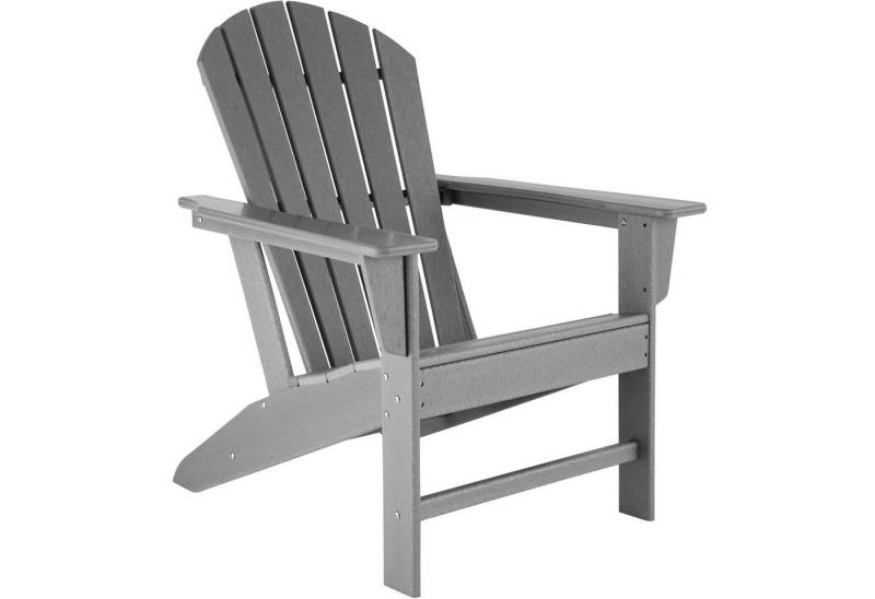 tectake Gartenstuhl Outdoorstuhl im Adirondack-Design (Set., 1 St), Stabile, standsichere und wetterfeste Konstruktion von tectake