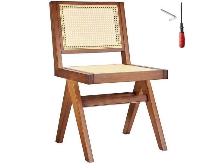 tectake HOLZSTUHL, Wildeiche, Holz, 48.5x83x53.5 cm, Esszimmer, Stühle, Esszimmerstühle, Vierfußstühle von tectake