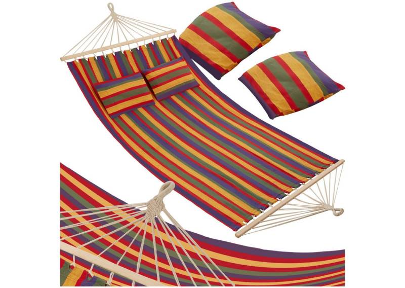 tectake Hängematte Hammock Eden, mit Spreitzstäben, für 2 Personen von tectake