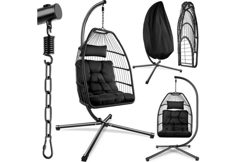 tectake Hängesessel Ariane, mit extra dickem Sitz- und Kopfkissen tectake Hängesessel Ariane, mit extra dickem Sitz- und Kopfkissen von tectake