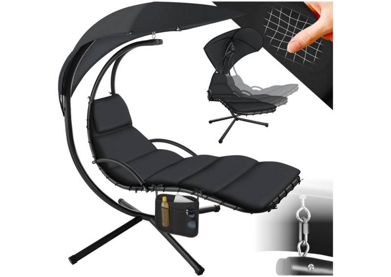 tectake Hängesessel Hängeliege, großes Sonnendach mit UV-Schutz tectake Hängesessel Hängeliege, großes Sonnendach mit UV-Schutz von tectake