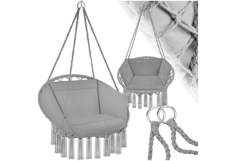 tectake Hängesessel Schaukelstuhl Grazia, mit Sitz- und Rückenpolster tectake Hängesessel Schaukelstuhl Grazia, mit Sitz- und Rückenpolster von tectake