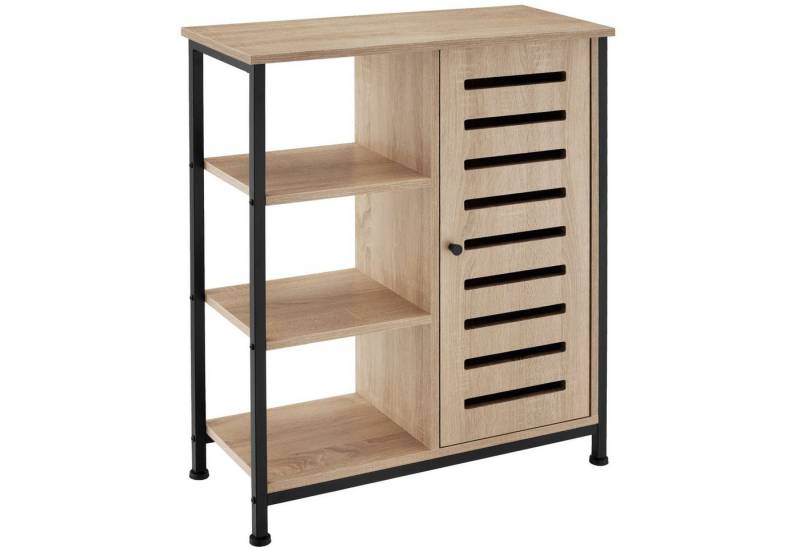 tectake Highboard Sideboard (Sideboard, Montagematerial, Montageanleitung), Industrial Style von tectake