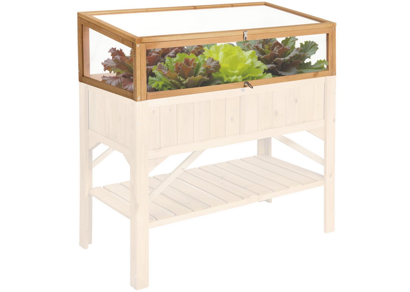 tectake Hochbeet Frühbeet-Aufsatz, aus Holz tectake Hochbeet Frühbeet-Aufsatz, aus Holz von tectake