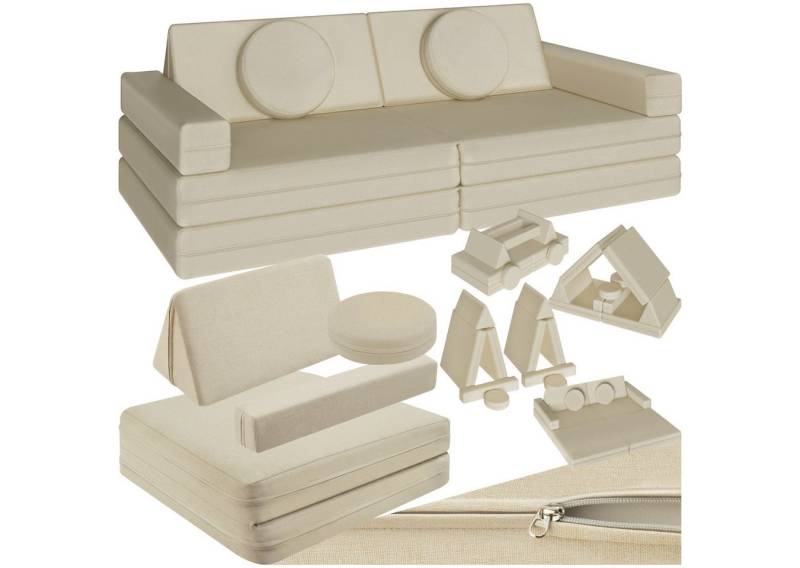 tectake Kindersofa Spielsofa, 8-teilig, flexible Anordnung von tectake
