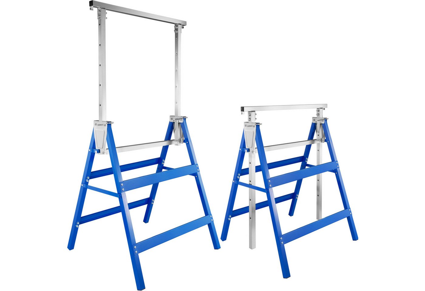 tectake Klappbock 2er-Set Gerüstbock, aus Stahl-Vierkantrohr von tectake
