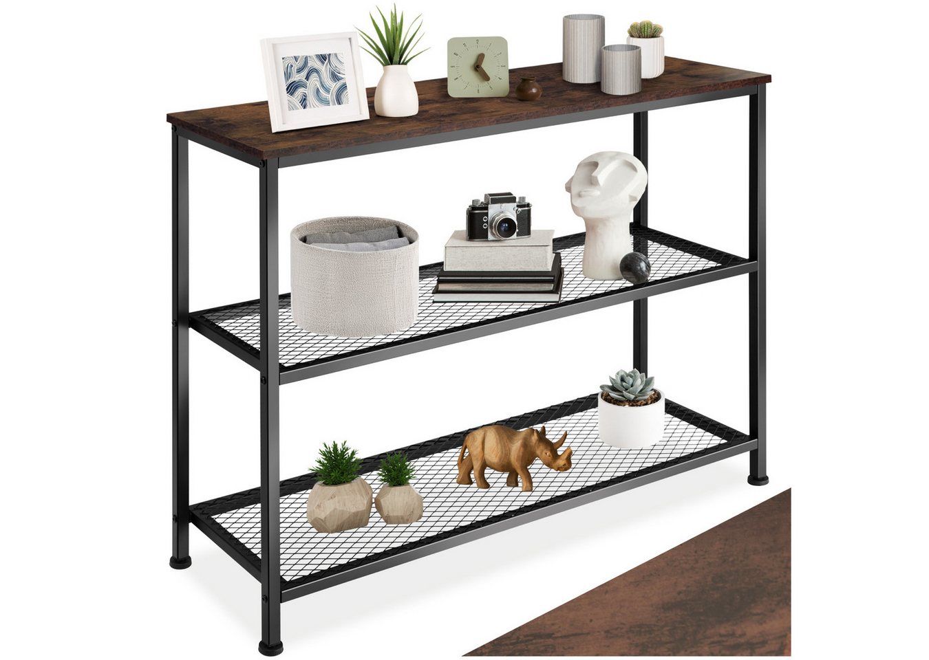 tectake Konsolentisch Beistelltisch Bristol 100x30x81cm, Industrial Style tectake Konsolentisch Beistelltisch Bristol 100x30x81cm, Industrial Style von tectake