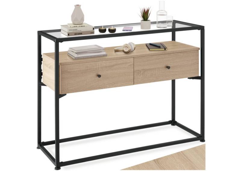 tectake Konsolentisch Reading (1-St., 1 tlg), Stilvoller Konsolentisch im charmanten Industrie-Chic von tectake