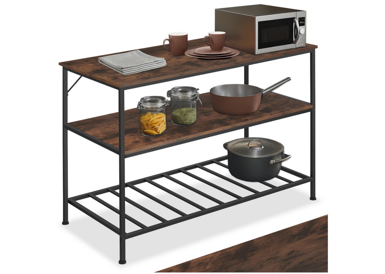tectake Küchenregal Akeley, Set 1-tlg., Industrial Style tectake Küchenregal Akeley, Set 1-tlg., Industrial Style von tectake