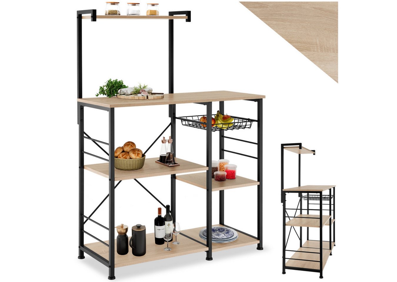 tectake Küchenregal Crawley, Set 1-tlg., Industrial Style tectake Küchenregal Crawley, Set 1-tlg., Industrial Style von tectake