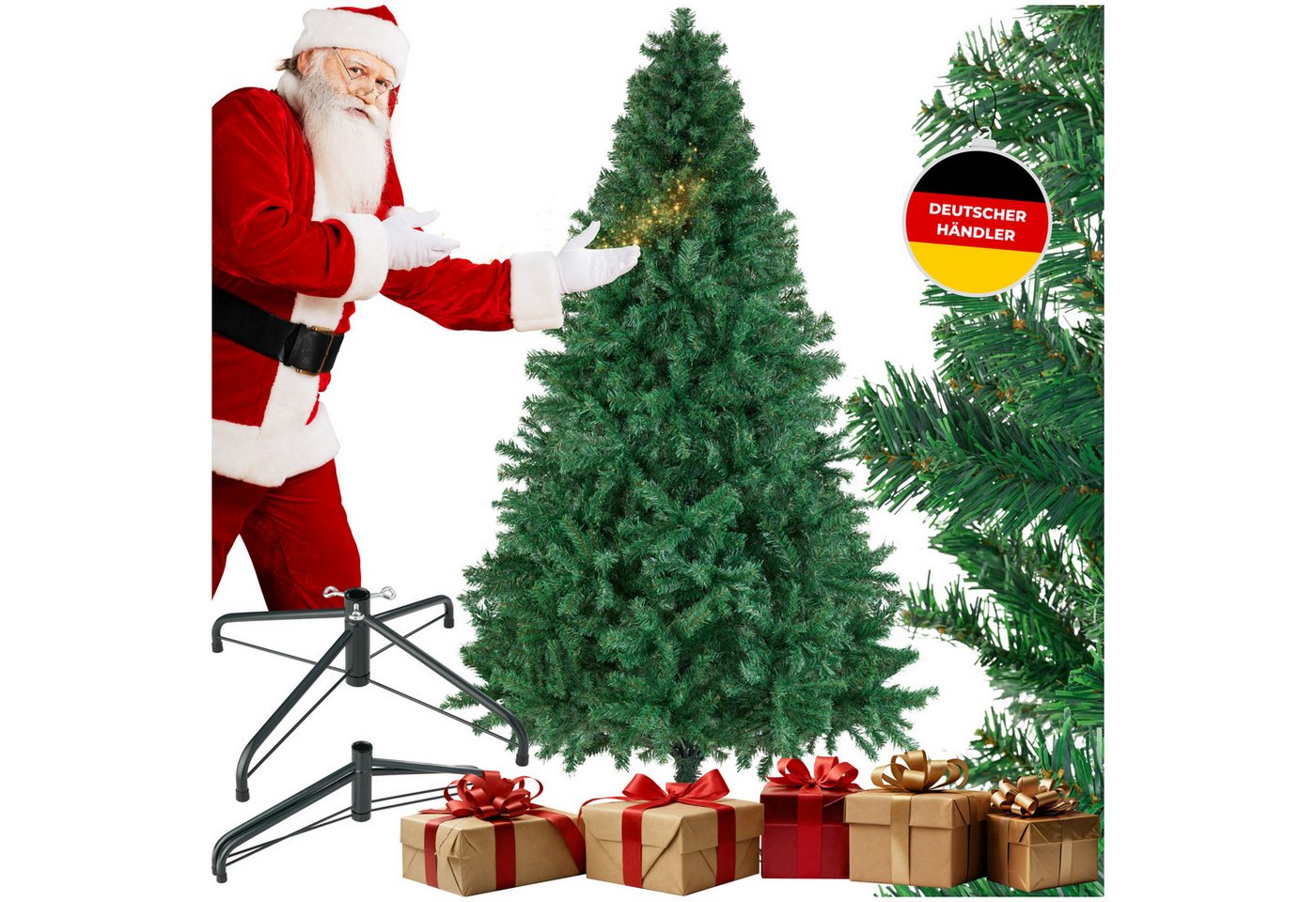 tectake Künstlicher Weihnachtsbaum Künstlicher Christbaum Naturgetreue Optik Tannenbaum, Undekorierter/Unbeleuchteter Baum, künstlich in Grün, mit dichten Nadeln tectake Künstlicher Weihnachtsbaum Künstlicher Christbaum Naturgetreue Optik Tannenbaum, Undekorierter/Unbeleuchteter Baum, künstlich in Grün, mit dichten Nadeln von tectake