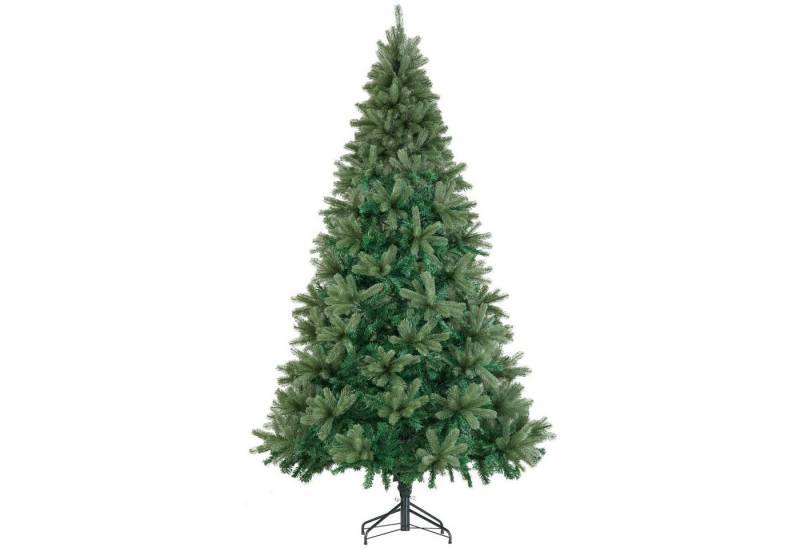 tectake Künstlicher Weihnachtsbaum Weihnachtbaum, Undekorierter/Unbeleuchteter Baum, verschiedene Größen, künstlich in Grün, mit PVC- und Spritzgussnadeln von tectake
