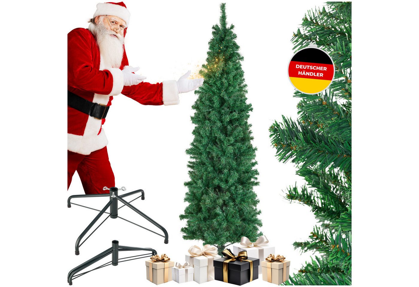 tectake Künstlicher Weihnachtsbaum Künstlicher Christbaum in Grün Tannenbaum Dekoration, Undekorierter/Unbeleuchteter Baum, verschiedene Größen, künstlich in Grün, mit dichten Nadeln tectake Künstlicher Weihnachtsbaum Künstlicher Christbaum in Grün Tannenbaum Dekoration, Undekorierter/Unbeleuchteter Baum, verschiedene Größen, künstlich in Grün, mit dichten Nadeln von tectake