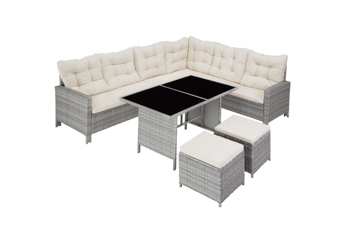 tectake Loungeset Barletta, (Set, 6-tlg) von tectake