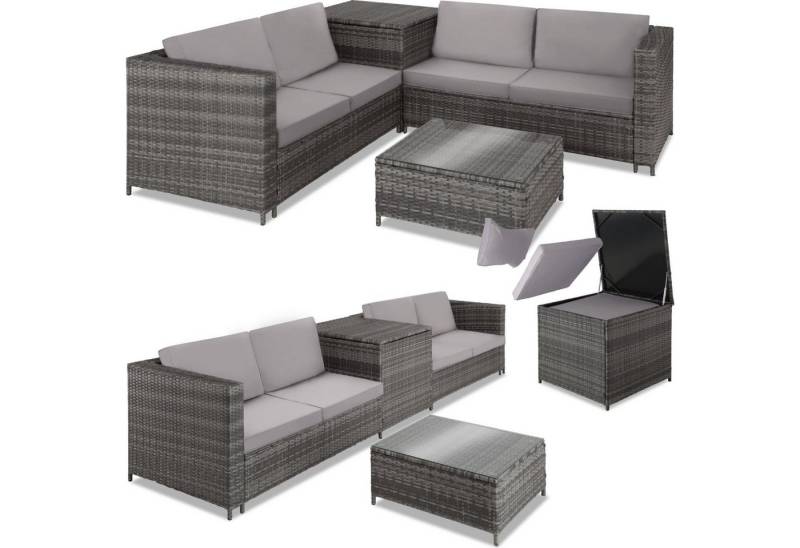 tectake Loungeset Siena, (Set, 5-tlg) von tectake